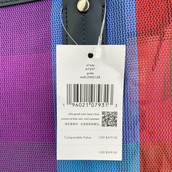 Kate Spade Ella Extra Large Rainbow Tote - Picture 3 of 7